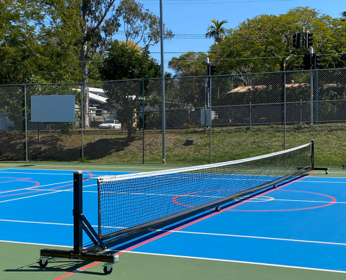 Multipurpose Net for tennis courts built in Australia by SMA
